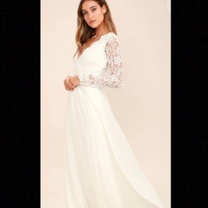 Long sleeve lace dress